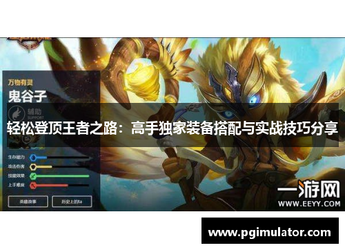 轻松登顶王者之路：高手独家装备搭配与实战技巧分享